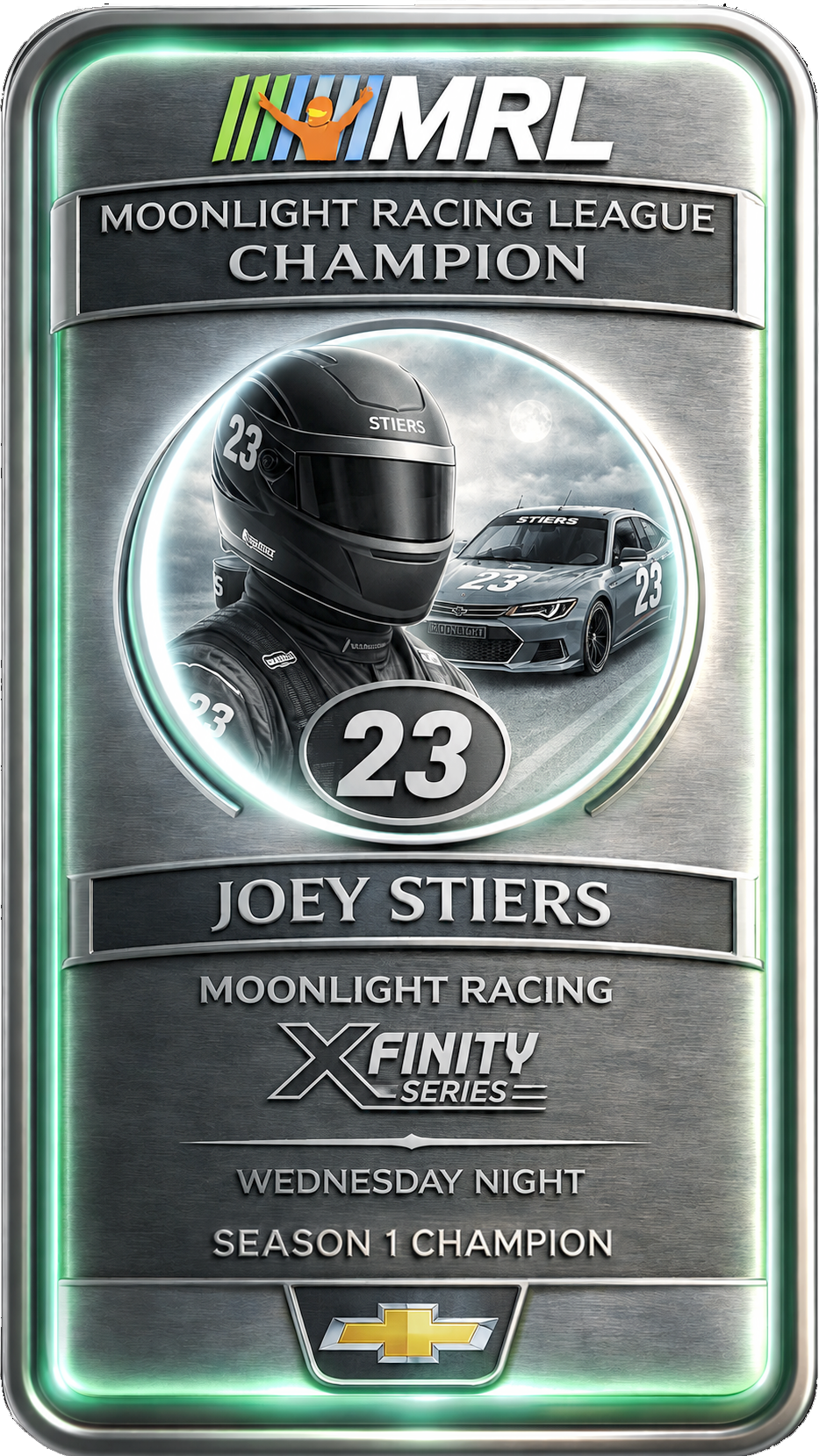 Joey Stires championship graphic