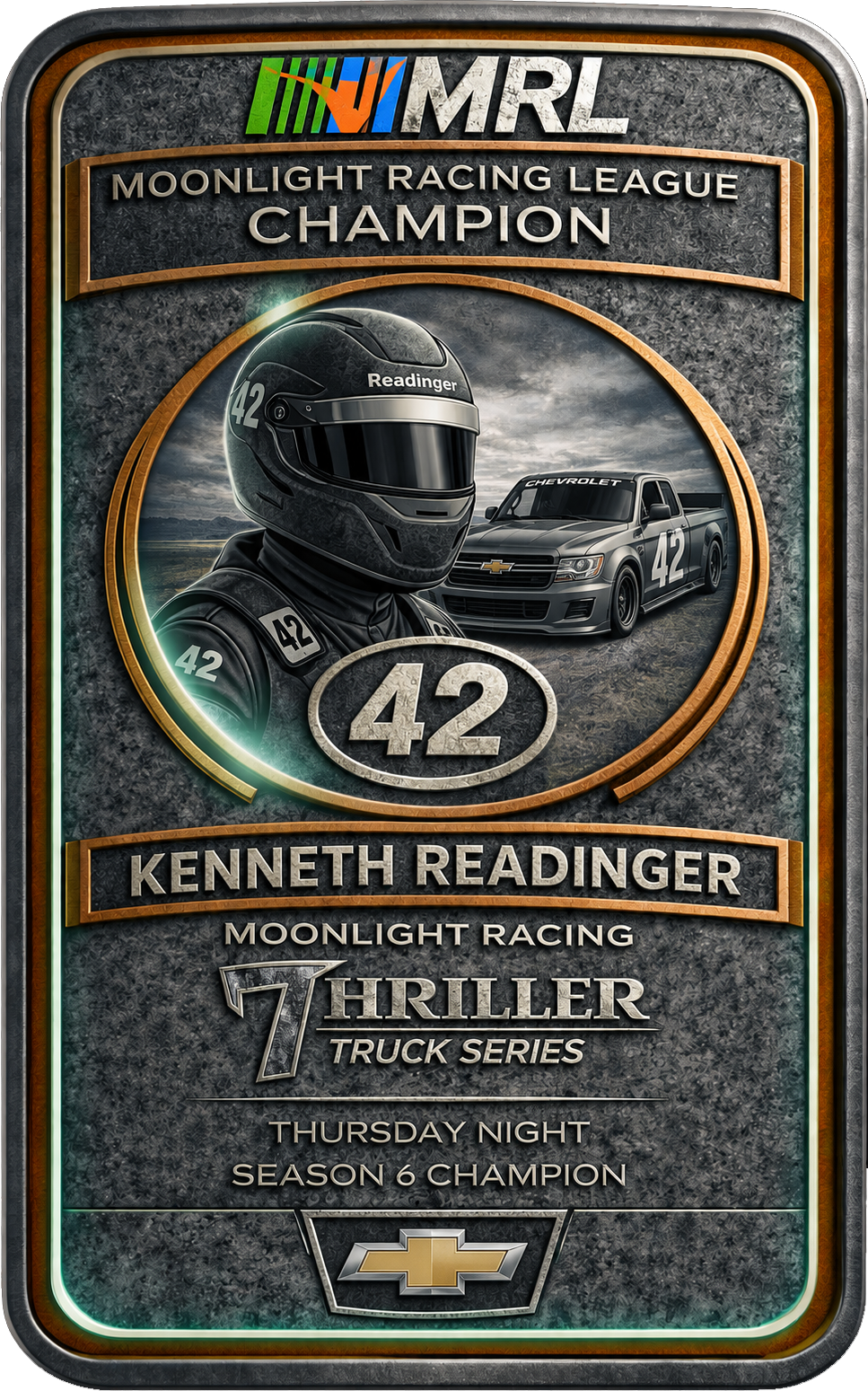 Kenneth Readinger championship graphic